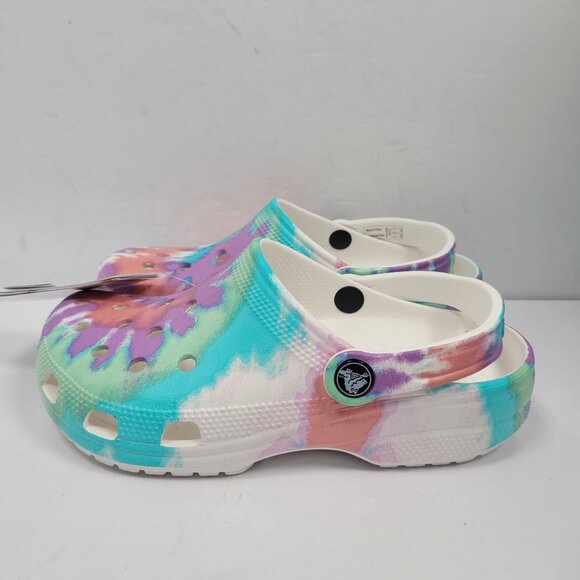 Crocs Classic Tie-Dye Women's Graphic Clogs US Size 6 NWT - Picture 2 of 8